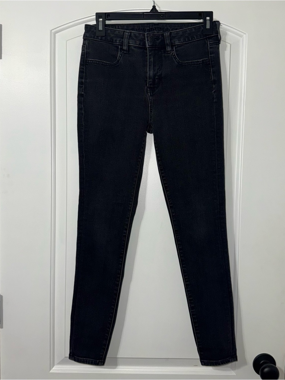 American Eagle Hi Rise Jegging Women’s Size 4 Black Dream Stretch